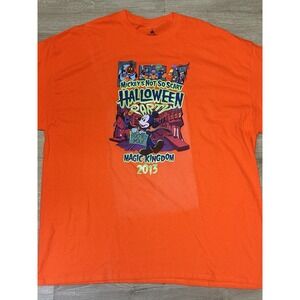 Disney Mickey's Not So Scary‎ Halloween Party Shirt 2013 Orange XXL
